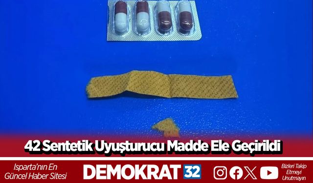 42 Sentetik Uyuşturucu Madde Ele Geçirildi