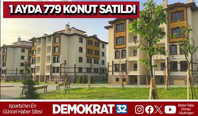 1 Ayda 779 Konut Satıldı