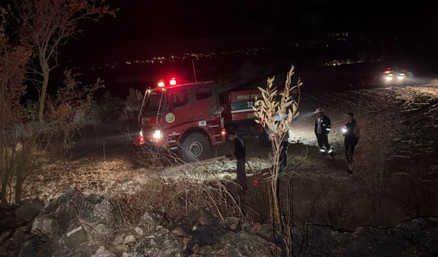 Bucak'taki arazi yangını söndürüldü