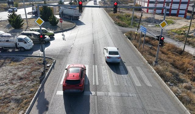 Burdur'da dron destekli trafik denetimi