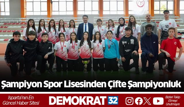 Şampiyon Spor Lisesi Çifte şampiyonluk