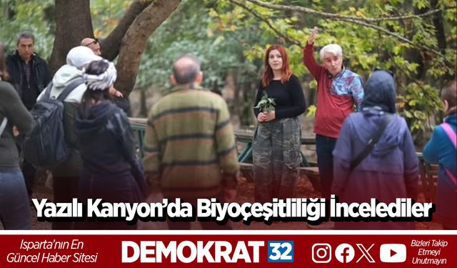 Yazılı Kanyon’da Biyoçeşitliliği İncelediler