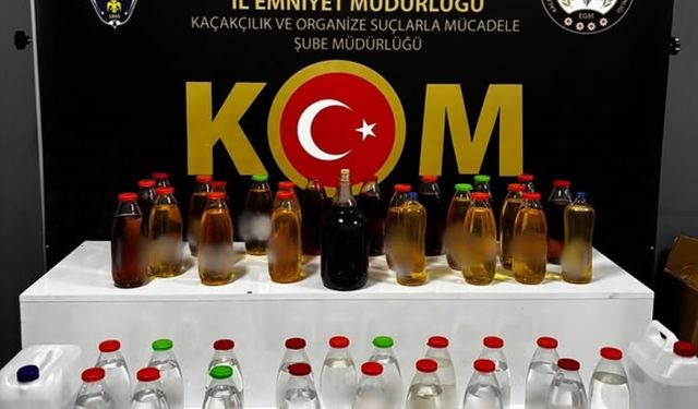 Isparta’da Kaçak Alkol Operasyonu