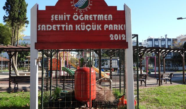 Kepez'den Şehit Öğretmen Sadettin Küçük Parkı'na modernizasyon