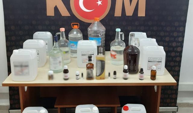 Burdur'da 2025'te bin 284 litre kaçak ve sahte alkol ele geçirildi