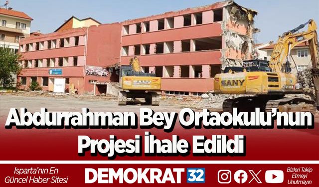 Abdurrahman Bey Ortaokulu’nun projesi ihale edildi