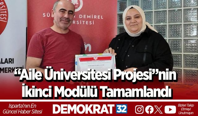 “Aile Üniversitesi Projesi”nin İkinci Modülü Tamamlandı