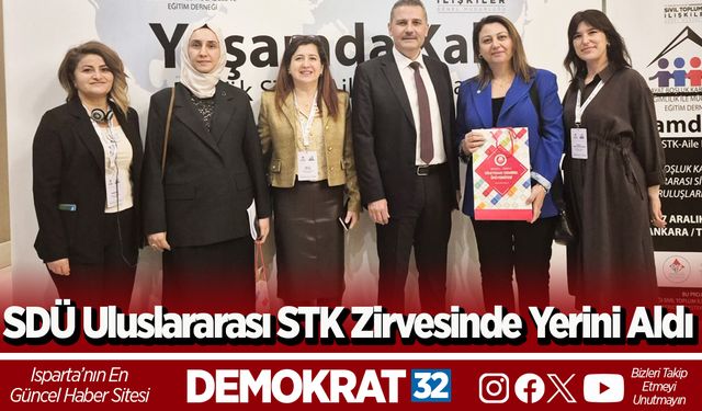 SDÜ Uluslararası STK Zirvesinde Yerini Aldı