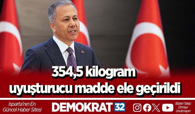 354,5 kilogram uyuşturucu madde ele geçirildi