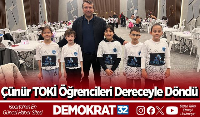 Çünür TOKİ Öğrencileri Dereceyle Döndü