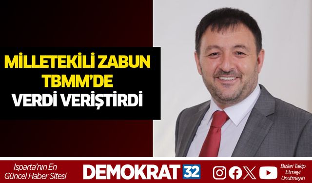 Milletvekili Zabun Meclis'te Verdi Veriştirdi