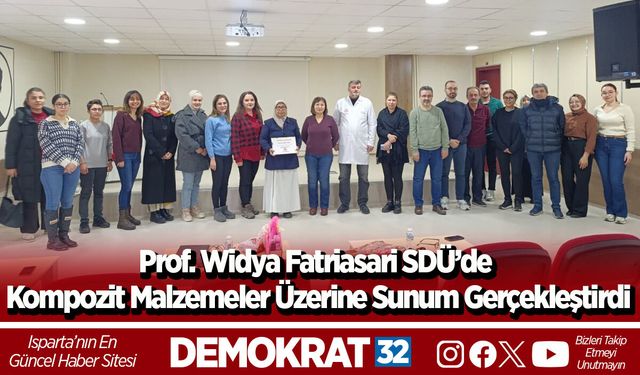 Prof. Widya Fatriasari SDÜ’de Kompozit Malzemeler Üzerine Sunum Gerçekleştirdi