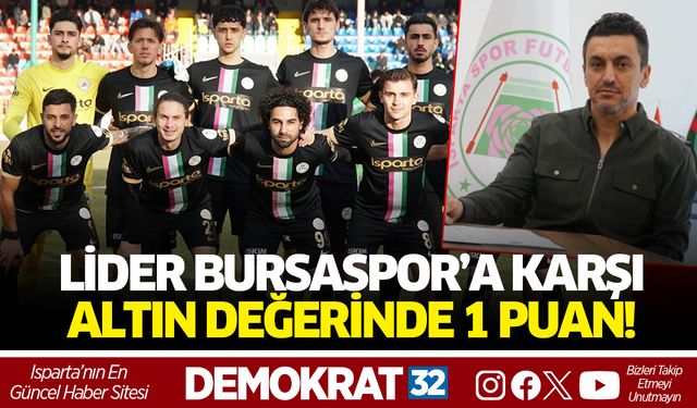 LİDER BURSASPOR’A KARŞI ALTIN DEĞERİNDE PUAN