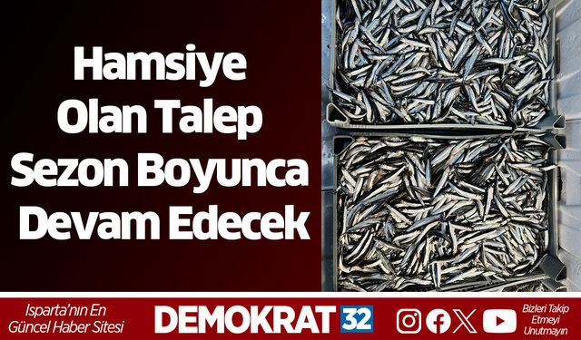 Hamsiye Olan Talep Sezon Boyunca Devam Edecek