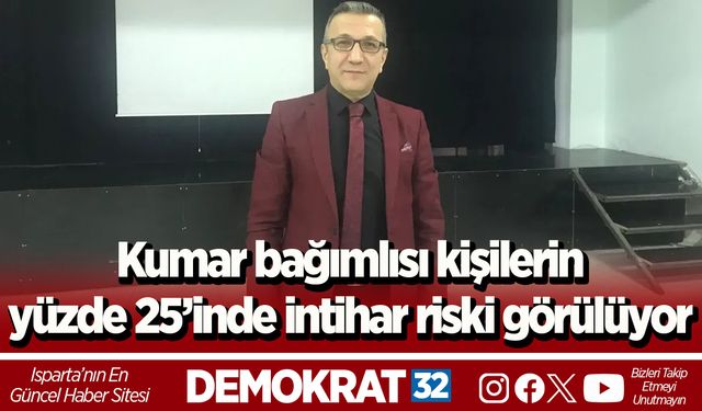 Kumar bağımlısı kişilerin yüzde 25’inde intihar riski görülüyor