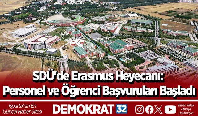 SDÜ'de Erasmus Heyecanı: Personel ve Öğrenci Başvuruları Başladı