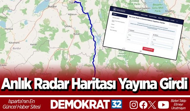 Anlık Radar Haritası Yayına Girdi