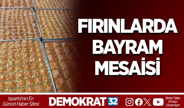Fırınlarda Bayram Mesaisi