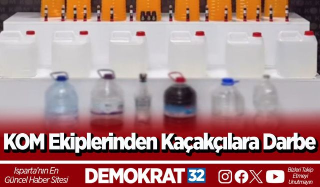 KOM Ekiplerinden Kaçakçılara Darbe