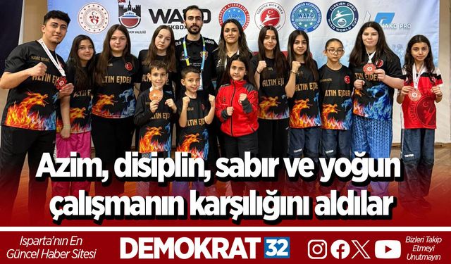 Azim, disiplin, sabır ve yoğun çalışmanın karşılığını aldılar