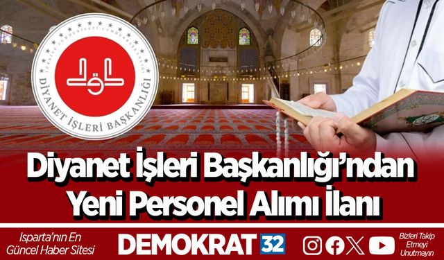 Diyanet İşleri Başkanlığı’ndan Yeni Personel Alımı İlanı
