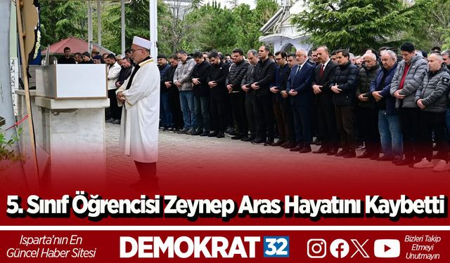 5. Sınıf Öğrencisi Zeynep Aras Hayatını Kaybetti