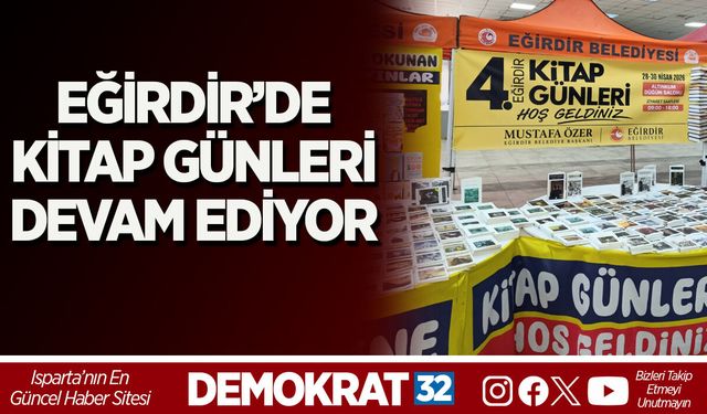 EĞİRDİR’DE KİTAP GÜNLERİ DEVAM EDİYOR