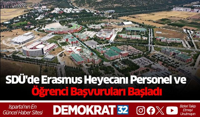SDÜ'de Erasmus Heyecanı: Personel ve Öğrenci Başvuruları Başladı