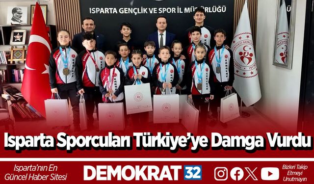 Isparta Sporcuları Türkiye’ye Damga Vurdu