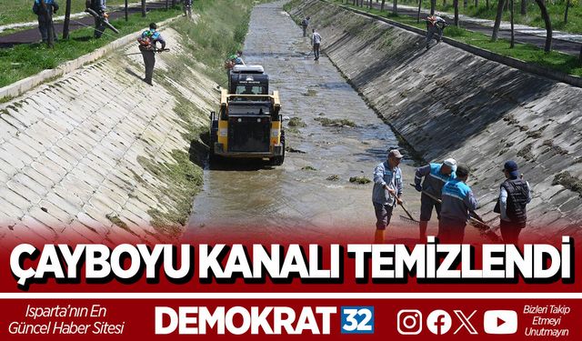 ÇAYBOYU KANALI TEMİZLENDİ
