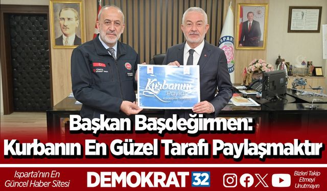 Başkan Başdeğirmen: Kurbanın en güzel tarafı paylaşmaktır