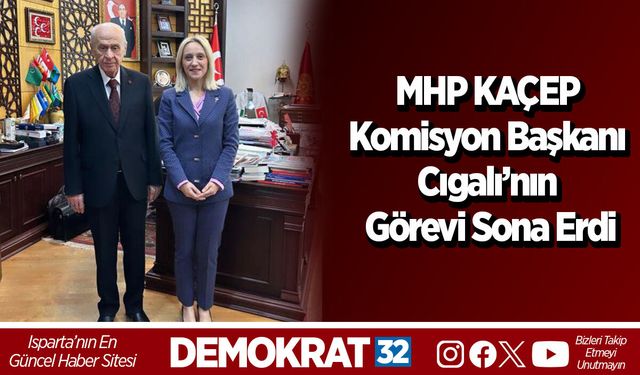 MHP KAÇEP Komisyon Başkanı Cıgalı’nın Görevi Sona Erdi