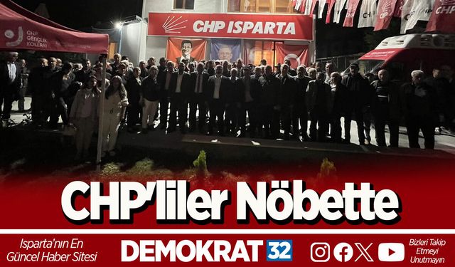 CHP'liler Nöbette