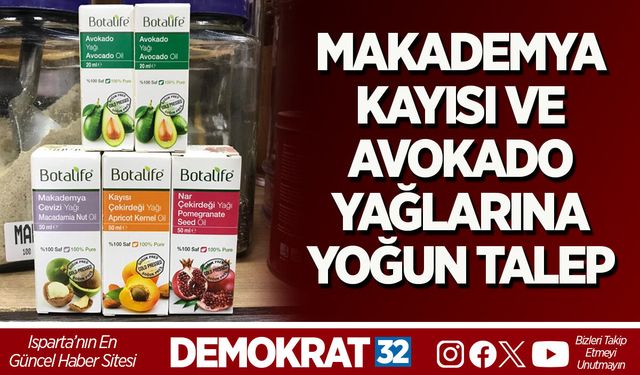 MAKADEMYA, KAYISI VE AVOKADO YAĞLARINA YOĞUN TALEP