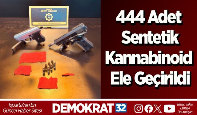 444 Adet Sentetik Kannabinoid Ele Geçirildi