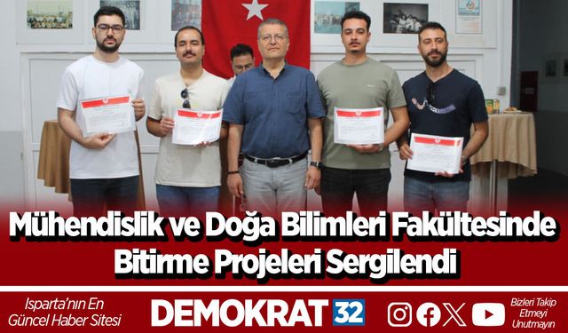 Mühendislik ve Doğa Bilimleri Fakültesinde Bitirme Projeleri Sergilendi