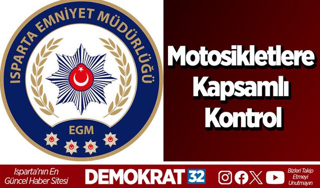 Motosikletlere Kapsamlı Kontrol