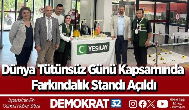 Dünya Tütünsüz Günü Kapsamında Farkındalık Standı Açıldı
