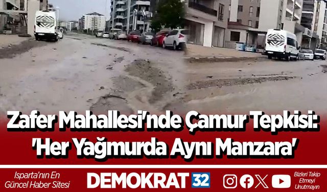 Zafer Mahallesi'nde Çamur Tepkisi: 'Her Yağmurda Aynı Manzara'