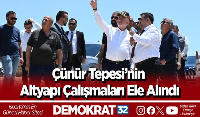 Çünür Tepesi’nin altyapı çalışmaları ele alındı