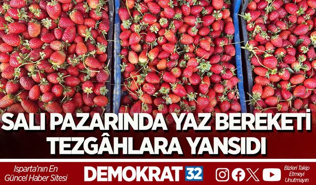 SALI PAZARINDA YAZ BEREKETİ TEZGÂHLARA YANSIDI
