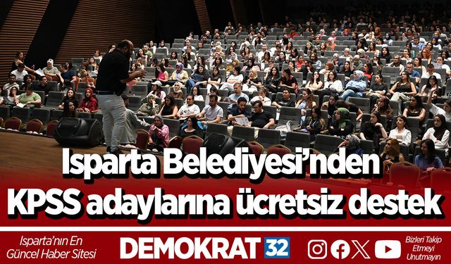 Isparta Belediyesi’nden KPSS adaylarına ücretsiz destek