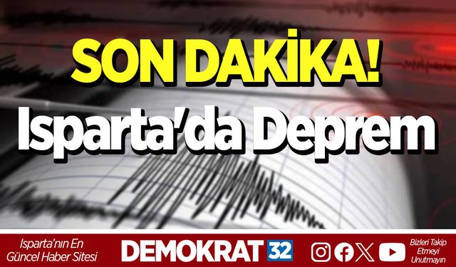 Isparta'da deprem