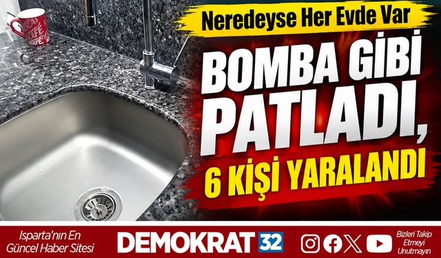 BOMBA GİBİ PATLADI, 6 KİŞİ YARALANDI