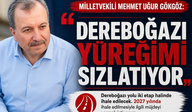 GÖKGÖZ: “DEREBOĞAZI YÜREĞİMİ SIZLATIYOR”