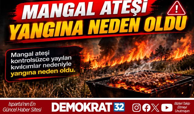 MANGAL ATEŞİ YANGINA NEDEN OLDU