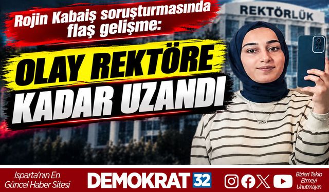 OLAY REKTÖRE KADAR UZANDI