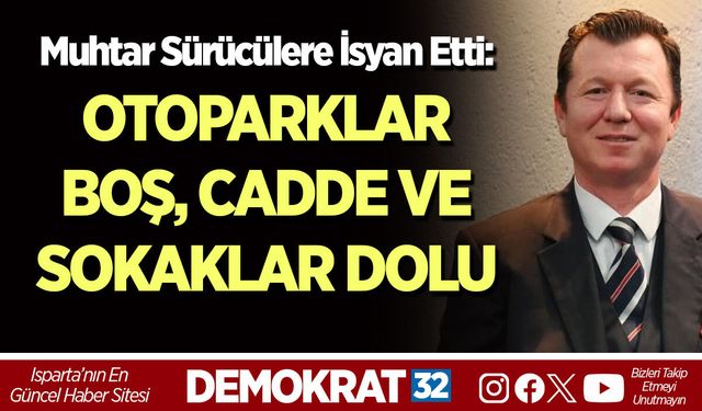 OTOPARKLAR BOŞ, CADDE VE SOKAKLAR DOLU