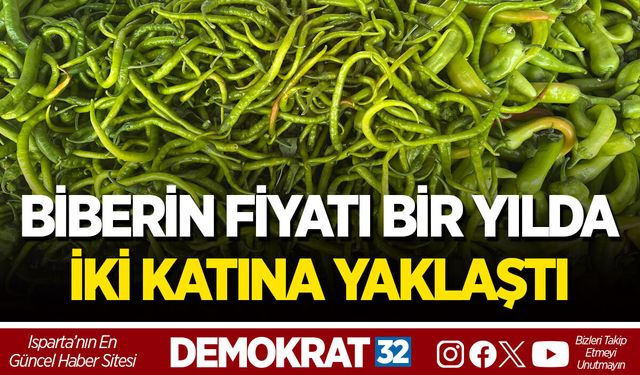 BİBERİN FİYATI BİR YILDA İKİ KATINA YAKLAŞTI