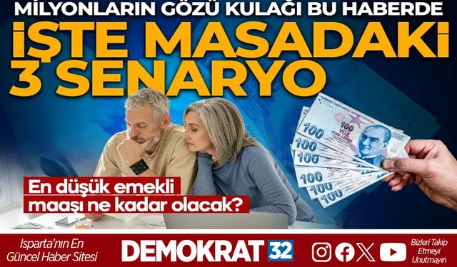 EMEKLİ ZAMMI İÇİN 3 FARKLI TAHMİN MASADA